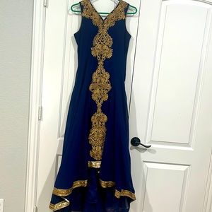 India. High low gown